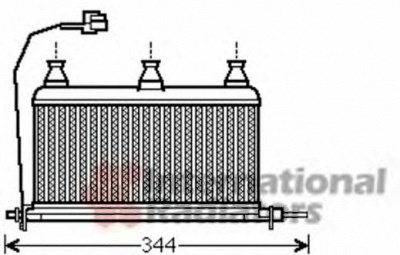 VAN WEZEL 06006352 -  Теплообменник, отопление салона